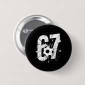 67 Fußball Sechs Sieben 6 7 Meme 67 _2 Button (Vorne & Hinten)