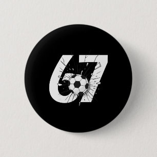 67 Fußball Sechs Sieben 6 7 Meme 67 _3 Button