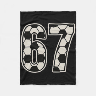 67 Fußball Sechs Sieben 6 7 Meme 67 _3 Fleecedecke