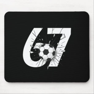 67 Fußball Sechs Sieben 6 7 Meme 67 _3  Mousepad