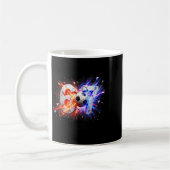 67 Fußball Sechs Sieben 6 7 Meme 67 Kaffeetasse (Links)