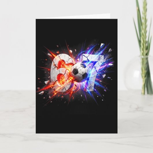 67 Fußball Sechs Sieben 6 7 Meme 67 Karte (Vorderseite)