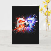 67 Fußball Sechs Sieben 6 7 Meme 67 Karte (Gelbe Blume)