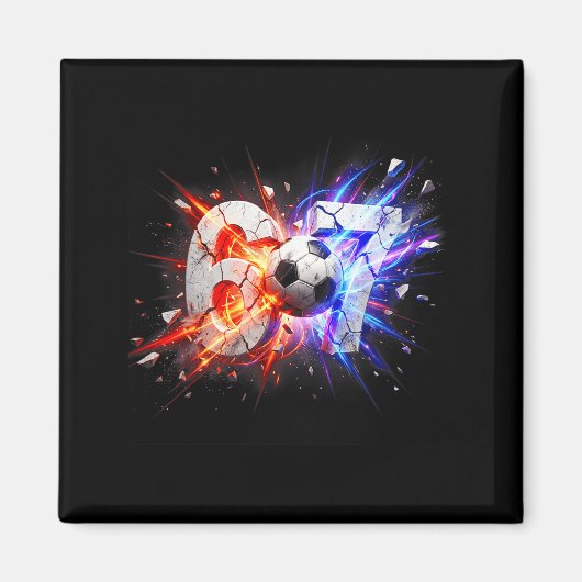 67 Fußball Sechs Sieben 6 7 Meme 67  Magnet (Vorne)