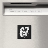 67 Fußball Sechs Sieben 6 7 Meme 67 Magnet (In Situ (Geschirrspüler))