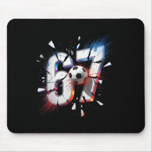 67 Fußball Sechs Sieben 6 7 Meme 67  Mousepad