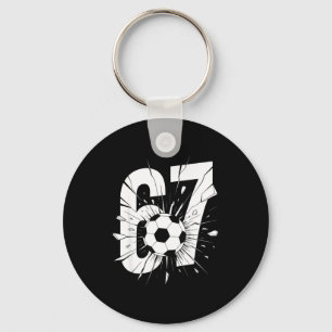 67 Fußball Sechs Sieben 6 7 Meme 67 Schlüsselanhänger