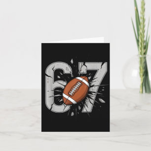 67 Fußball Sechs Sieben 6 7 Meme Spielerei Fball F Karte