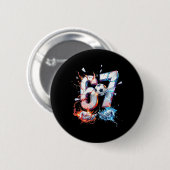 67 Fußball Sechs Sieben Fußball 6 7 Kinder Jungen Button (Vorne & Hinten)