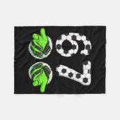 67 Fußball-Torhunterhandschuhe Torwart Hände für d Fleecedecke (Vorderseite (Horizontal))