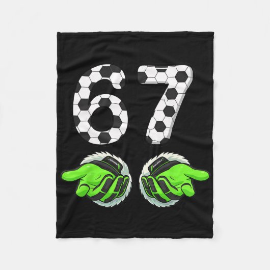 67 Fußball-Torhunterhandschuhe Torwart Hände für d Fleecedecke (Vorderseite)