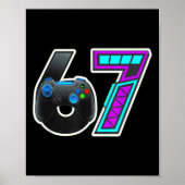 67 Gamer Console Controller Design  Poster (Vorne)