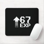 67 Gaming Kids Drip Meme Funny Six Seven Gen Alpha Mousepad (Mit Mouse)
