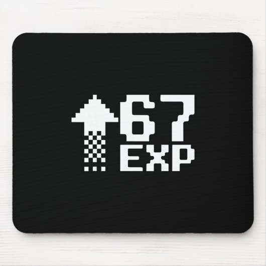 67 Gaming Kids Drip Meme Funny Six Seven Gen Alpha Mousepad (Vorne)