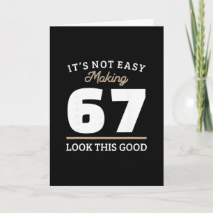 67. Geburtstag 67 Jahre altes Geschenk  Karte