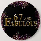 67. Geburtstag Button (Vorderseite)