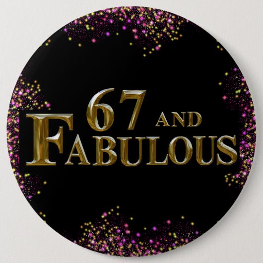 67. Geburtstag Button (Vorderseite)