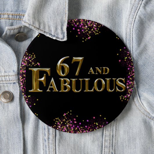 67. Geburtstag Button (Beispiel)