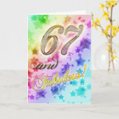 67. Geburtstag für jemanden Fabulous Karte (Gelbe Blume)