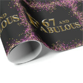 67. Geburtstag Geschenkpapier (Rolleneckpunkt)
