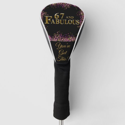 67. Geburtstag Golf Headcover (Vorderseite)