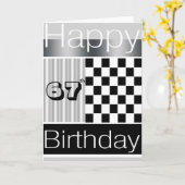 67. Geburtstag Karte (Gelbe Blume)