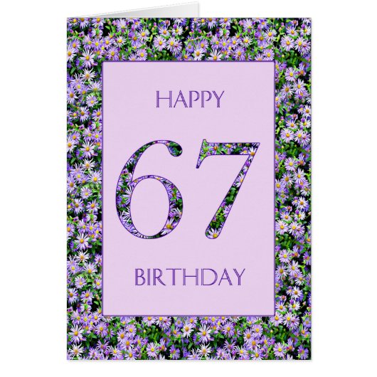 67. Geburtstag Lila Tageszeitung (Vorne)