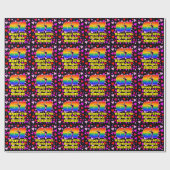 67. Geburtstag: Loving Hearts Pattern, Regenbogen Geschenkpapier (Flach)