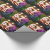 67. Geburtstag mit Kerzen Geschenkpapier (Ecke)