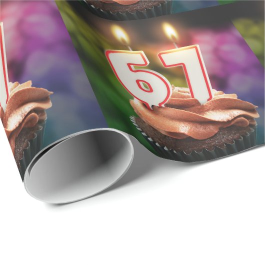 67. Geburtstag mit Kerzen Geschenkpapier (Rolleneckpunkt)