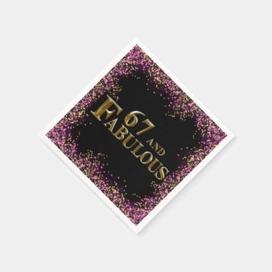 67. Geburtstag Serviette (Ecke)