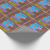 67. Geburtstag: Spaß, Urban Graffiti Inspiriert Lo Geschenkpapier (Ecke)