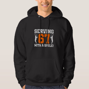 67. Geburtstag Tennis 67 Jahre alt Tennisspieler B Hoodie