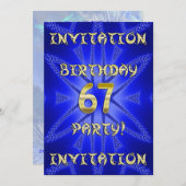 67. Geburtstagsfeier Einladung (Vorne/Hinten)