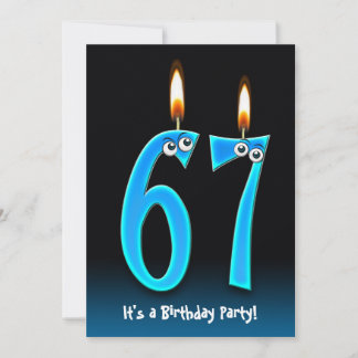 67. Geburtstagsparty Einladung