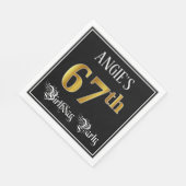 67. Geburtstagsparty - Extravagantes Drehbuch, Imi Serviette (Ecke)