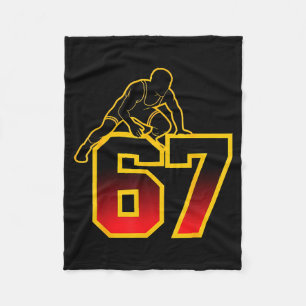 67 Gehirnfaul Jugend Wrestling Drip - Lustige Kind Fleecedecke
