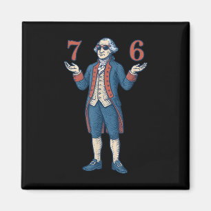 67 George Washington 7 6 Meme Six Seven 6-7 4. Jul Magnet