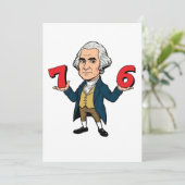 67 George Washington 7-6 Six Seven Meme 67 Dankeskarte (Stehend Vorderseite)