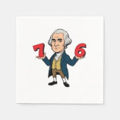 67 George Washington 7-6 Six Seven Meme 67 Serviette (Vorderseite)