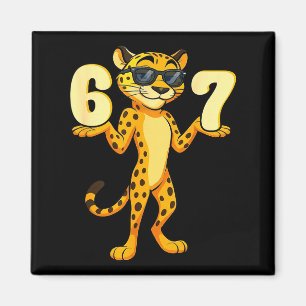 67 Gepard Meme Sechs Sieben Hände Bewegung Kinder Magnet