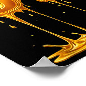 67 Gold Drip Funny Six Seven Meme Boys Kids 6 7 Dr Poster (Ecke)