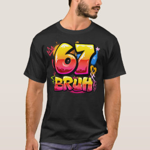 67 Graffiti-T-Shirt Urban Streetwear Grafik-T-Sh T-Shirt