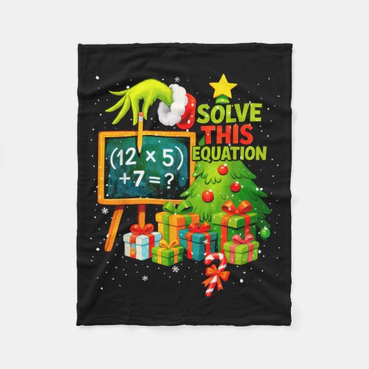67 Grüner Lehrer Weihnachten Sechs Sieben Meme Bra Fleecedecke (Vorderseite)