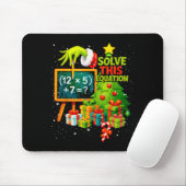 67 Grüner Lehrer Weihnachten Sechs Sieben Meme Bra Mousepad (Mit Mouse)