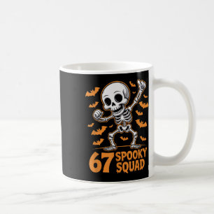 67 Grusel-Trupp Halloween-Skelett 6 7 Meme Sechs S Kaffeetasse