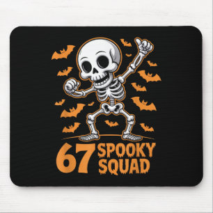 67 Grusel-Trupp Halloween-Skelett 6 7 Meme Sechs S Mousepad