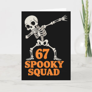 67 Grusel-Trupp Halloween-Skelett Karte