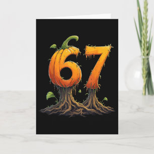 67 Halloween Brainrot Meme 6 7 Zahlen Sechs Sieben Karte