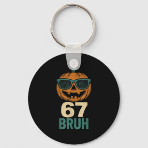 67 Halloween Bruh Kürbis 6-7 Meme Gen Alpha Slang Schlüsselanhänger